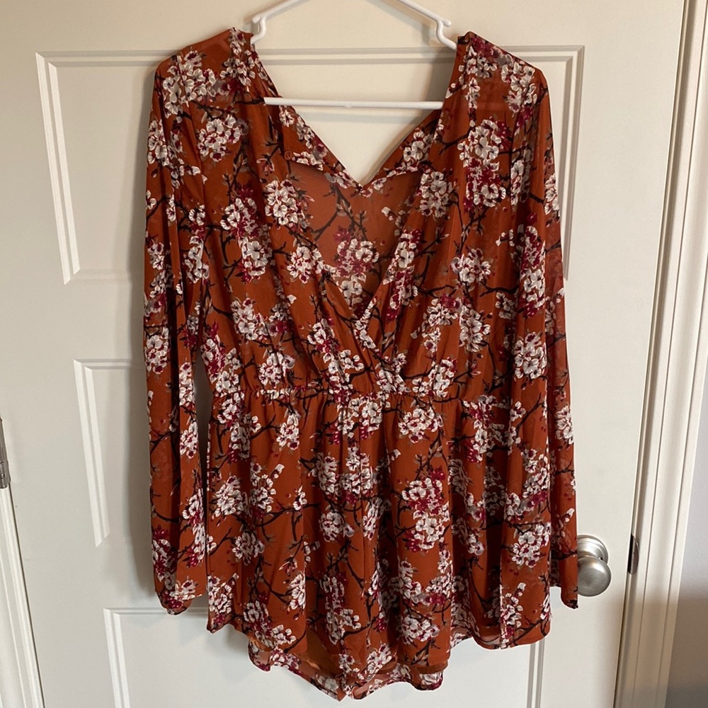 Long sleeve romper